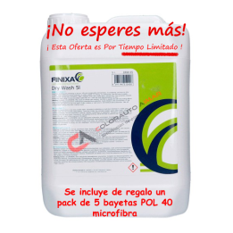 DRW 05 Dry wash lavado en seco ¡¡ INCLUYE REGALO PACK 5 BAYETAS POL 40 !!