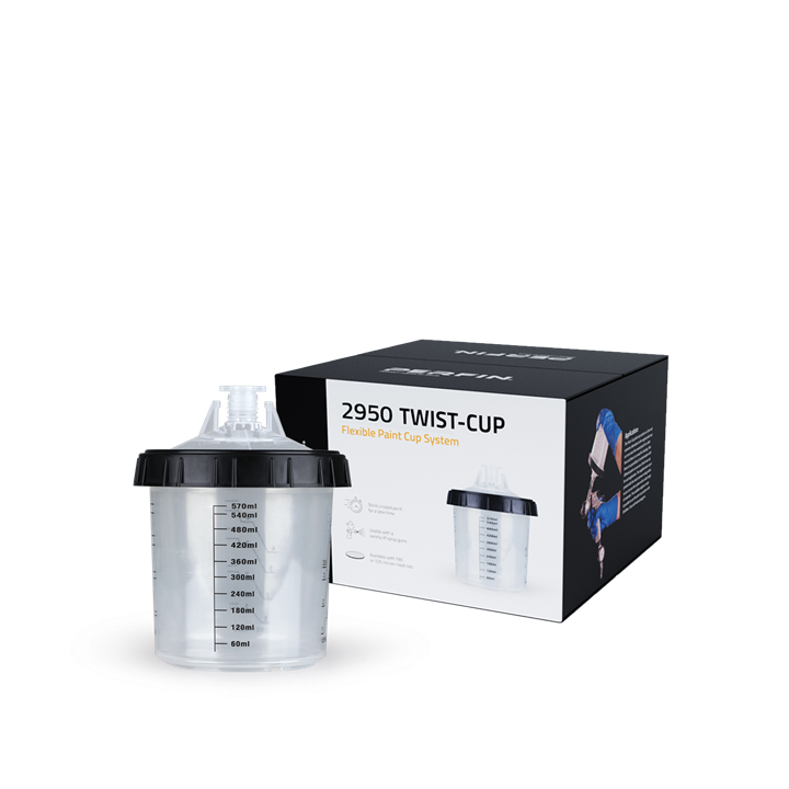 2950 Twist-Cup Sistema de vaso flexible para pintura