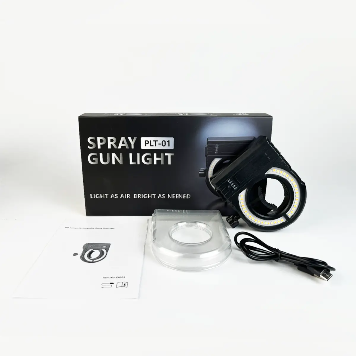 DPA PLT-01 Linterna LED para pistola de pintura con sistema de luz Ring Universal