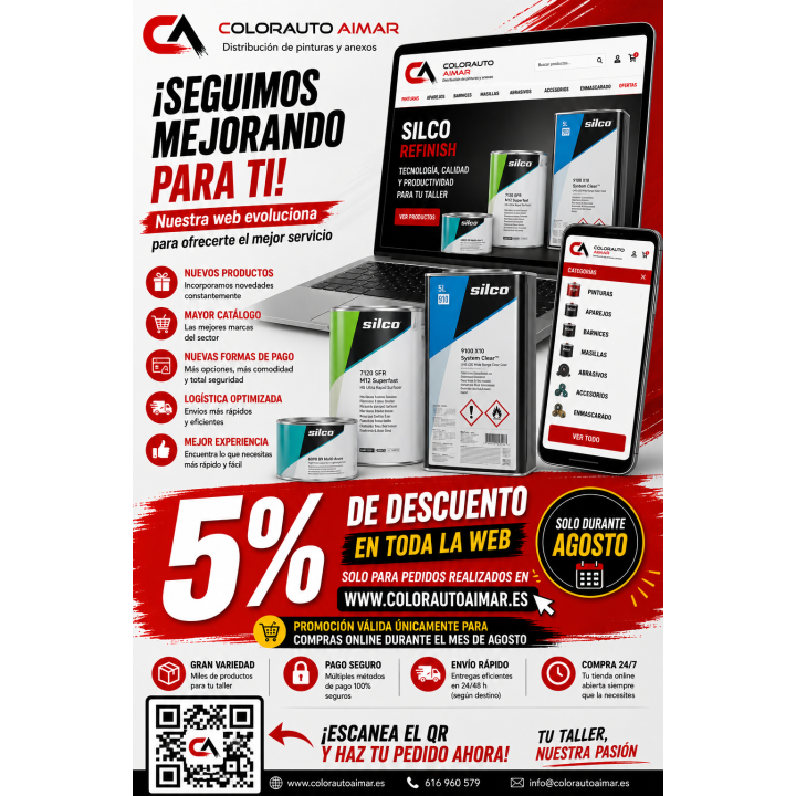 Descuento especial 5% del total de tu pedido