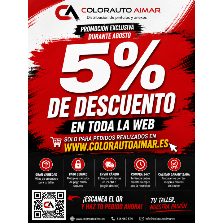 Descuento especial 5% del total de tu pedido