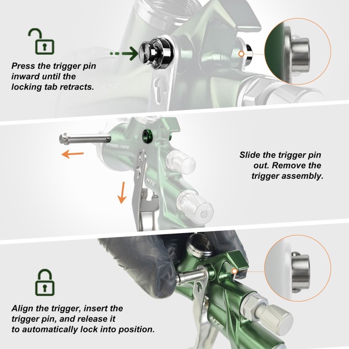 Pistola de Pintar Profesional DPA PRD 725 HTE Porphis | Colorauto Aimar
